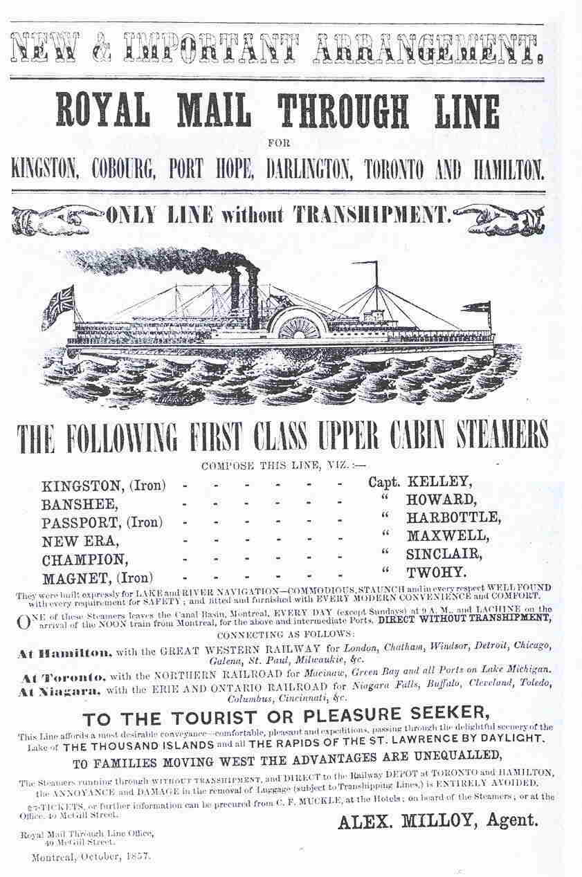 Great Lakes Steamer Ad